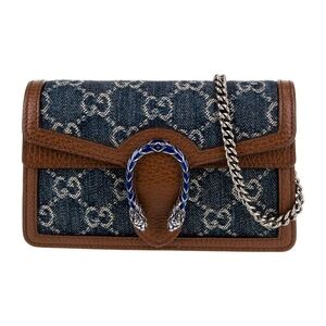 Gucci Denim and Leather Crossbody Bag